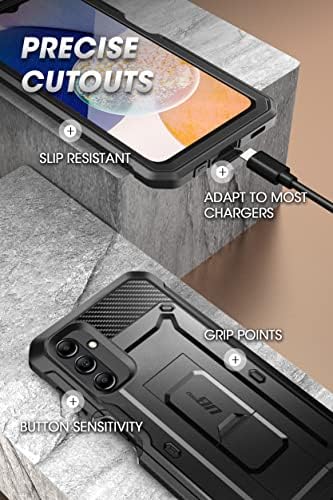 SUPCASE Еднорог Буба Про Случај За Samsung Galaxy A14 5G, Полно Тело Солиден Појас-Клип &засилувач; Kickstand Случај Со Вграден Заштитник