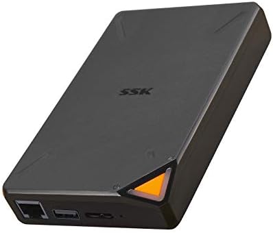Пакети SSK 10 ВО 1 Usb C Центар со 10GBPS USB C И Податочни Порти, 4K/60Hz HDMI, 1000mbps Ethernet Порт ec и SSK 2tb Пренослив NAS Надворешен