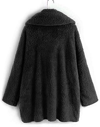 Водмиксиг женски обични јакни зимски основни врвови класично-фит лесен плетен предно меко удобно копче надолу палто