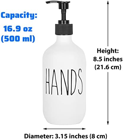 Комплет Диспензерот за сапун За Раце И Садови 2 Пакувајте 500мл Големи Пластични Дозери За Сапун Пумпа За Полнење Течни Шишиња За Дезинфекција