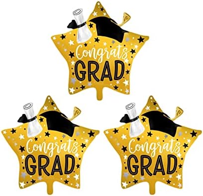 АВМБЦ Дипломирање Капа Ѕвезда Облик Балони, Дипломирање Капа Балон, Дипломирање Милар Фолија Балон за Колеџ Средно Училиште Партија Дипломирање
