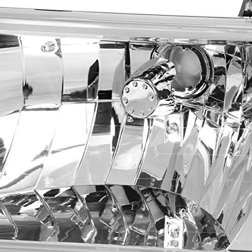 Компатибилен Со Ford F-150 Branco 5-ти Генерал 6Pc Chrome Домување Јасно Агол Фарови + 9007 LED Конверзија Комплет W/Вентилатор