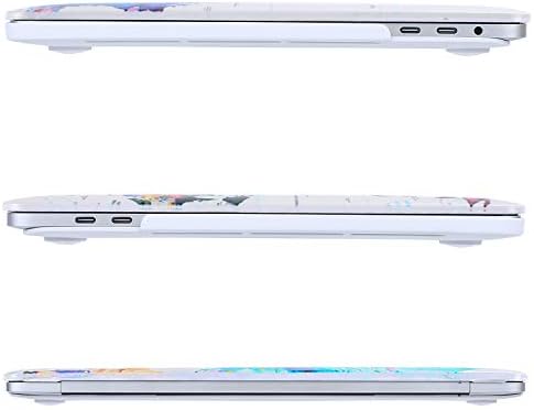 Mosiso компатибилен со MacBook Pro 13 Inch Case M2 2023, 2022, 2021- A2338 M1 A2251 A2289 A2159 A1989 A1708 A1706, Пластична шема