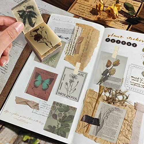 ХАЛИ 365 Листови Гроздобер Дневник Материјал За Бележење Хартија Античко Писмо Лист За Растенија Уметнички Занаети Проекти За Пишување