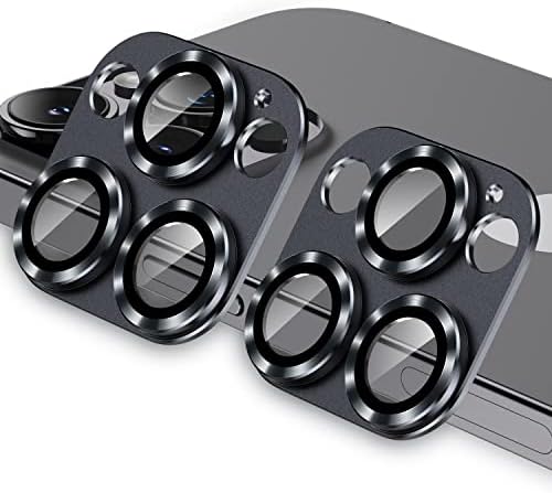 CoreCase [2 пакет] Заштитник на леќи за фотоапарати за iPhone 14 Pro Max/ iPhone 14 Pro Metal Tempered Camera Camera Cover Filor, Firge Case