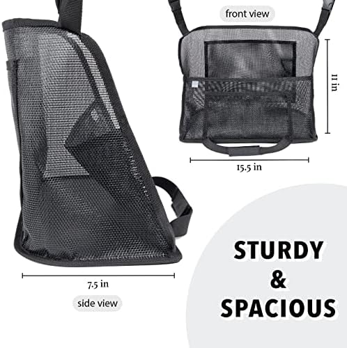 КУЕО тешка чанта за чанти, држач за чанти за чанти, со голем капацитет предно седиште за складирање на бариери за жени, се