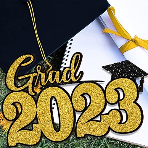 Декорации За Забави за Дипломирање За Класа од 2023 година - Златен Град 2023 Дрво Знак Фото Кабина Реквизити За Класа Од 2023 Година Колеџ
