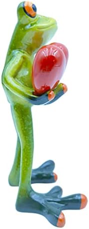 Vvgifts frog figurines декор смешни креативни занаетчиски смола скулптура статуа за домашна канцеларија таблета за декорација на
