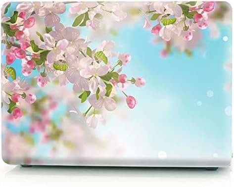 Случај со цвеќиња на Ајви [цреша] за MacBook Air M1 / ​​Air 13 Retina најновата издание на тврда школка со тастатура со покривка