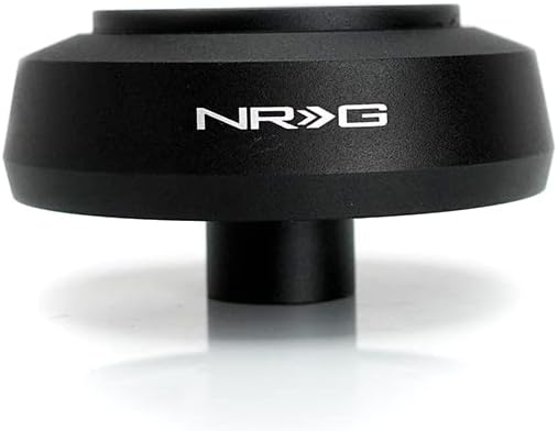 NRG иновации NRG-SRK-145H Воланот за трки во воланот Брзо ослободување на адаптер за кратки центри, шема на завртки од 6 х 70мм, црно тело