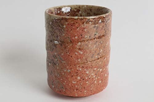 Мино Опрема Јапонски Керамика Јуноми Чаван Чаша Чај Ига Црвена Бронза Портокал &засилувач; Окер направени Во Јапонија RSY013