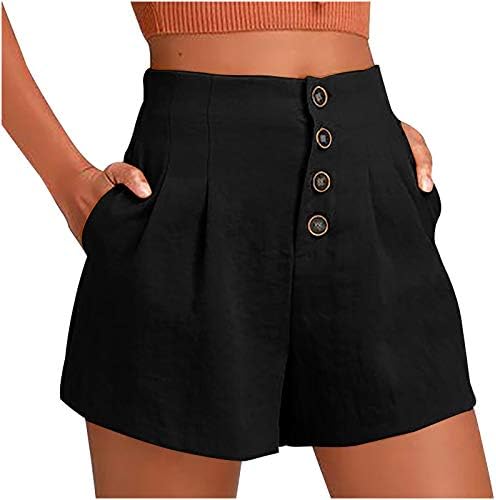 ЗрелаГирл директно копче женски модни половини цврсти дами лабави панталони шорцеви случајни панталони кратки и кошули поставени