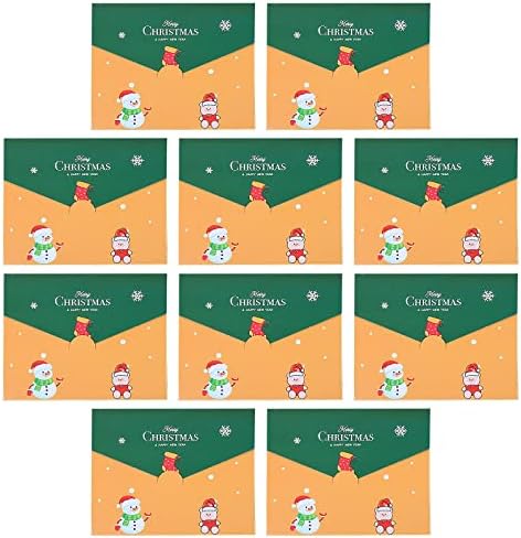 Божиќни украси 10 парчиња Божиќна картичка Денот на благодарноста за подароци за подароци за подароци со ракописи за роденденски желби