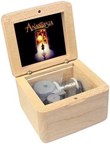 Rosiking Woodcarving Photo Music Box Mechanical Clockwork Music Boxs Божиќ роденден Денот на вineубените игра Анастасија-еднаш