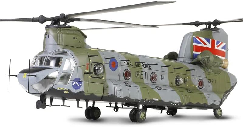 За FOV Royal Air Force за Boeing Chinook Double-Rotor Heavy Transport Helicopter 1/72 Aircraft претходно изграден модел