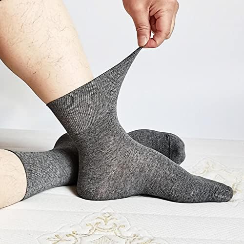 Fibye дијабетични синтетички бамбус чорапи со влакна за мажи и жени, необврзувачки екстремни широки чорапи за отечени нозе