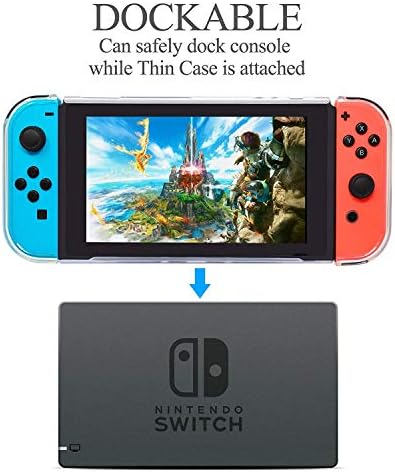 Додатоци за прекинувачи за игри - Црно носење кутија за Nintendo Switch Oyon Con опфаќа транспарентен прекинувач тврд капак 9H заштитен