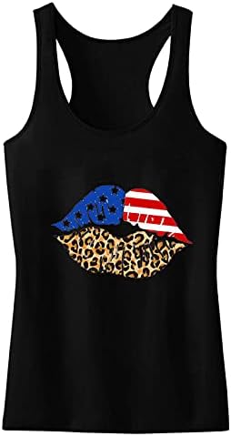 Краток Ракав За Жени Обични Женски Блузи За Денот На Независноста Кошули Леопард Пуловер