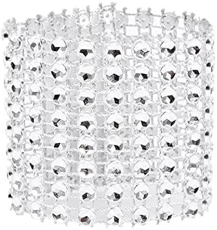 Прстен за салфетка ОКЈХФД, 50/100 парчиња 8 реда столче со салфетка прстени за украси на маса, свадба, вечера, забава, декорација
