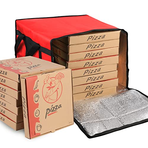 Изолирани торби со изолирани вреќи со пица, големи за испораки, изолирана торба за испорака на пица носач 20 x 20 инчи инчи