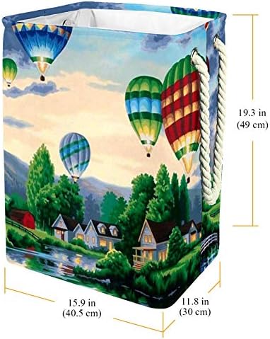 Балони Со Топол Воздух Сликарство За Перење Ја Попречуваат Водоотпорната Валкана Облека Корпа За Перење Склопувачка Корпа За Перење Алишта