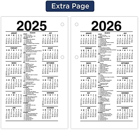 At-A-Glance 2024 Daily Calendar Calendar Refill, 3-1/2 x 6, стандард, лабав-лист