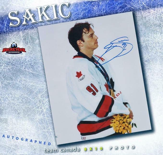 Sakо Сакиќ потпиша тим Канада 8 x 10 Фото -70165 - Автограмирани фотографии во НХЛ