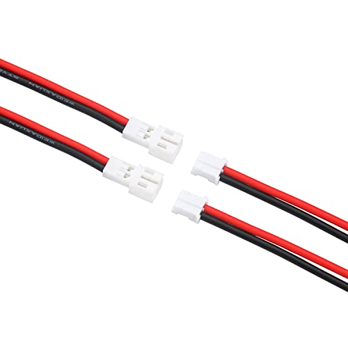 Keszoox 12pcs го надгради малиот кабел за конектори за конектор JST-PH 2.0 за батерија JJRC H36 H67 Inductrix E010 E013