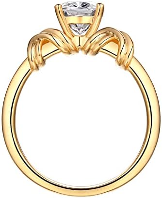 Класичен нов прстен за венчавки прстен ретро злато женски сингл ринстон ткаен образец вежба модна модерна забава пенливи луксузни прстени