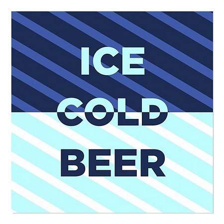 CGSignLab | Мраз Ладно Пиво-Ленти Сини Прозорец Се Држат | 16 x16