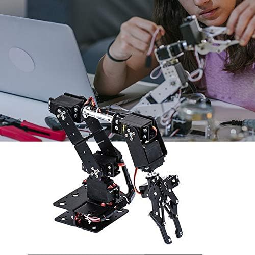Механичка Рака, 6доф Роботска Рака, Комплет За Канџи За Механички Стегачи За Роботи Со Целосен Метал, Десктоп Манипулатор Робот Со