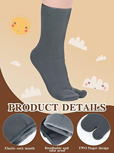 4 Пара Чорапи Со Флип Флоп Со Големи Прсти Чорапи Со Поделени Прсти Еластични Чорапи За Зимски Унисекс Мажи Жени Момчиња Девојчиња Секојдневни