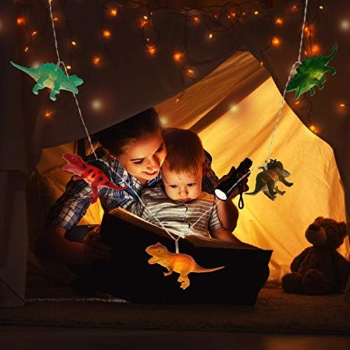 Solustre Outdoor String Lights 1 Постави LED стринг светла Ironелезна батерија оперирани деца Спални светла со модел играчка за животински