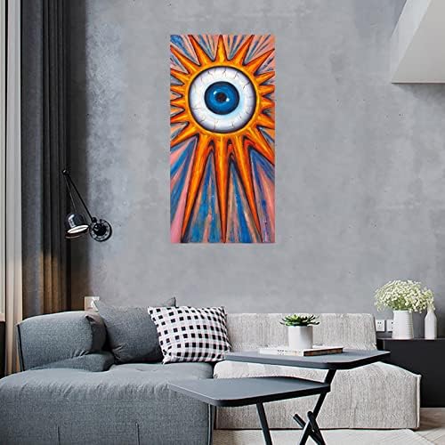 HiTecera рачно насликано око на Бога-око на хорус масло слики на платно рефлексија Апстрактна wallидна уметност декор дневна соба wallид декор