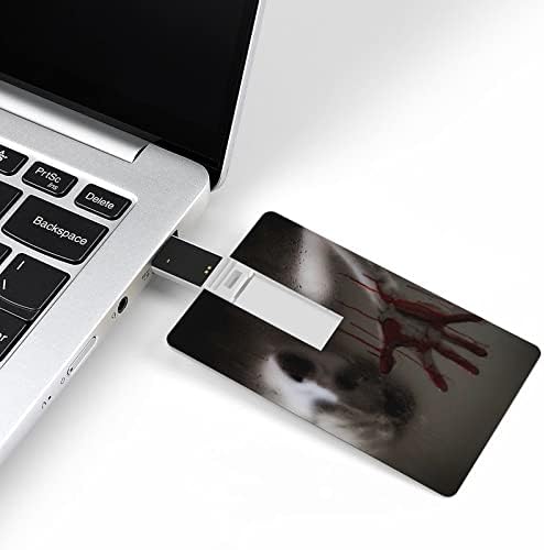 Хорор Сцена СО Крвава Рачна Картичка USB 2.0 Флеш Диск 32g/64G Шема Печатени Смешни