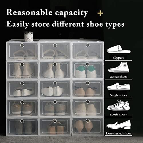 Виндел за складирање на канта за складирање на чевли кутија за чевли за задебелена преклопена кутија за складирање на прашина за складирање на чевли за чевли