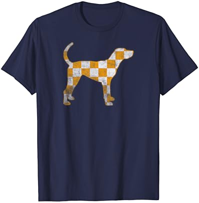 Тенеси Хаунд портокалова бела гроздобер кучиња фан игра маица маица