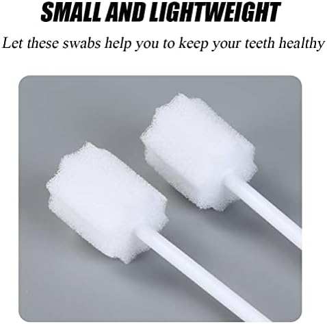Нефразивни орални брисеви за еднократна употреба, облик на заб за чистење на сунѓер за чистење на орална шуплина, 100 брои
