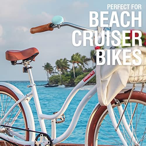 Затегнати држачи за велосипеди со велосипеди со марки - кафеава винилна кожа костец во 135мм со рачно зашиен цвест за 22,2мм плажа крстосувач