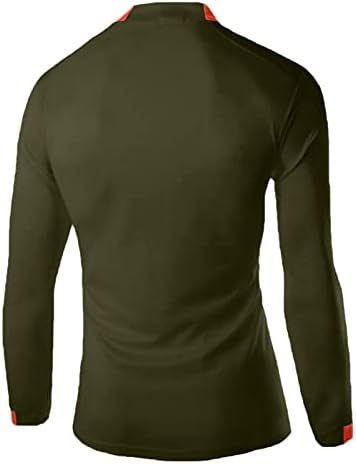 Маици за компресија Wocachi 2022 за мажи, долг ракав брза суво висока еластичност на мускулите спортови на врвови на тренингот маичка