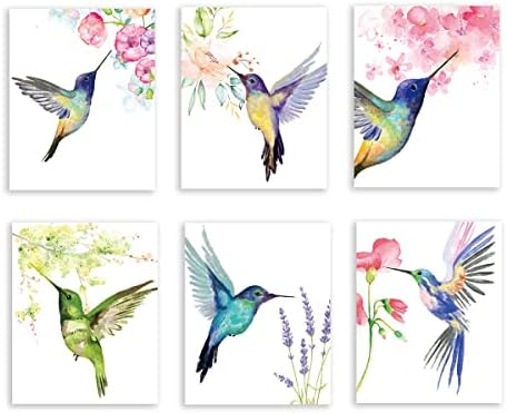 Yimehdan акварели за потпевнувања wallидни уметности печати - гроздобер птици со печатење на цветно платно - природни животни уметнички