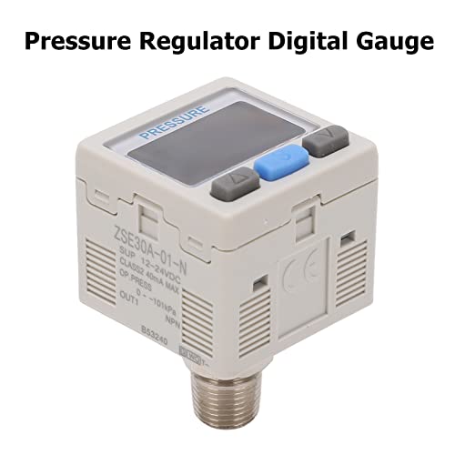 Мерач на дигитален притисок, густ мерач на дигитален притисок Анти-шок Интуитивен 12-24VDC чист прецизен за индустриски