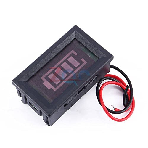 Индикатор за капацитет на батеријата на батеријата со киселина DC 12V црвен дигитален тестер за дигитални LED