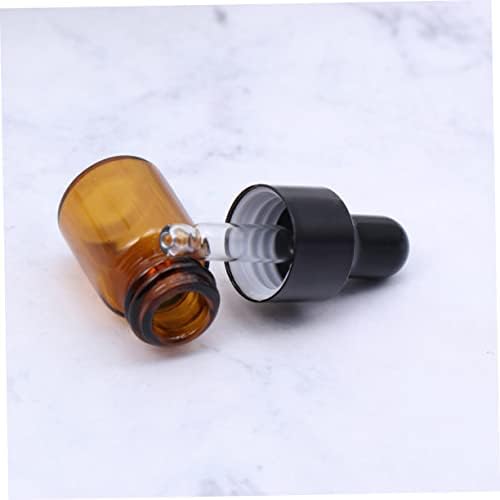 Solustre 50pcs шминка примероци течни контејнери патувања сапун сапун празен есенцијално масло шишиња килибар стакло шишиња