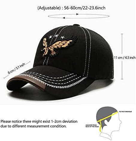 Игл извезени бејзбол капачиња Snapback капи за мажи жени на отворено обична капа за риболов кампување капа