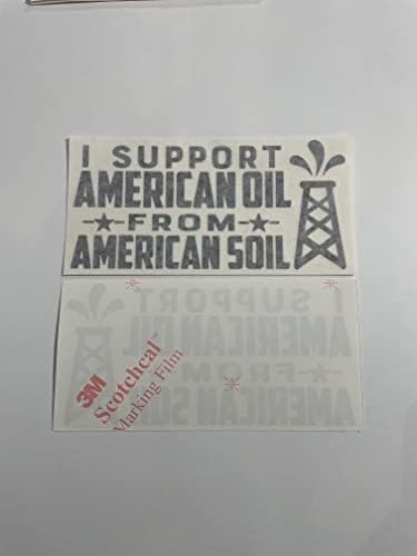 Поддржете го американското масло од американската декларација за почва - намалување на умира - vinyl налепница автоматски автомобил
