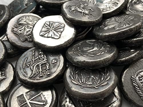 Грчки Монети Месинг Сребрени Антички Занаети Странски Комеморативни Монети Неправилен Тип 103