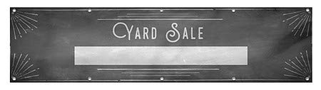CGSignLab | „Продажба на дворот -КАРКЛ КАРТ“ отпорен на ветер, винил банер на отворено | 8'x2 '