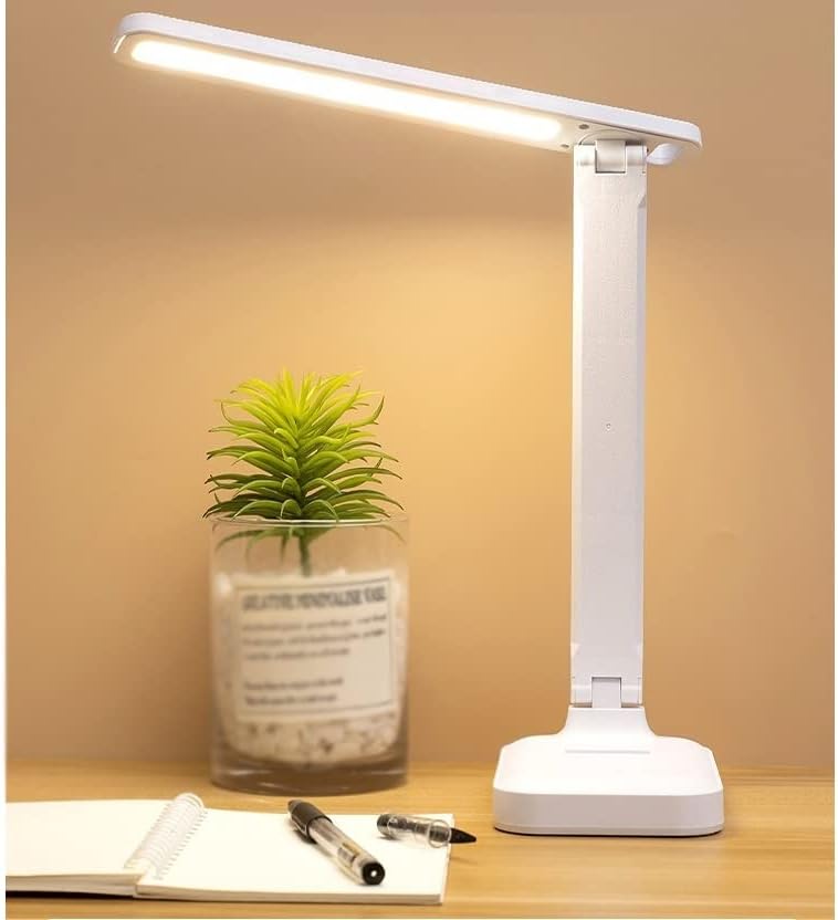 KFJBX Desk LAMP Touch Touch Dimmable LED светилка студентска студентска спална соба за читање USB ламба за полнење за полнење