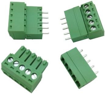 50 парчиња теренот 3.81 mm 5way/pin Termin Terminal Block Connector w/директно пин зелена боја приклучок за вметнување на небото
